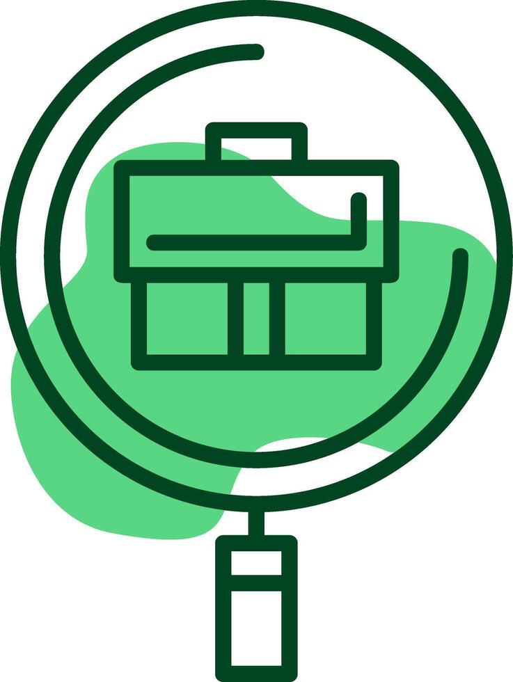 Identify Opportunities Outline Style Icon vector
