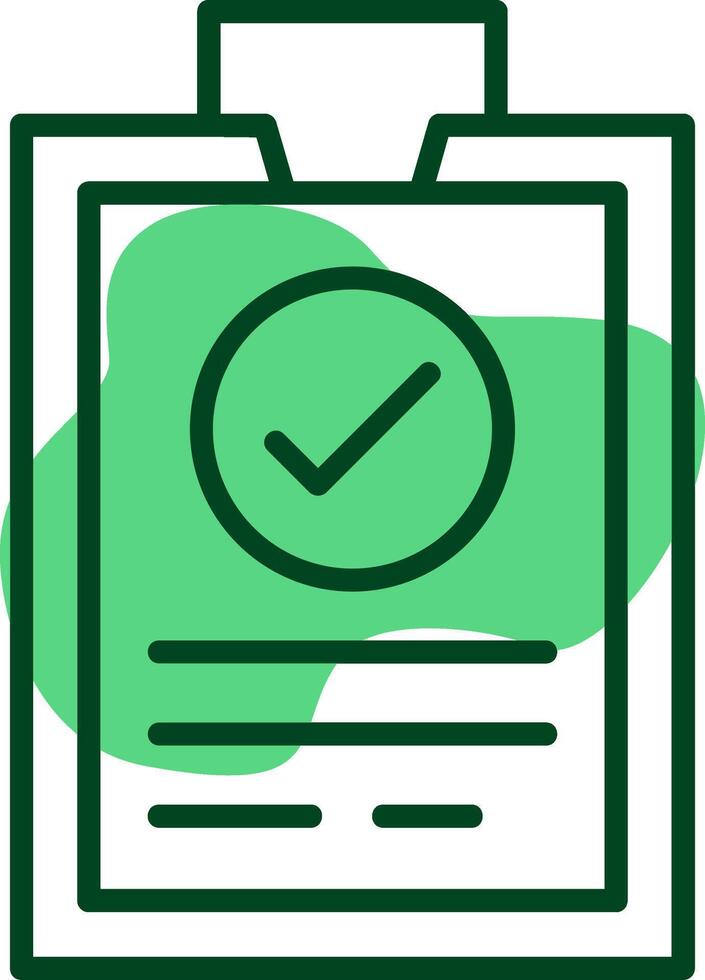 Survey Outline Style Icon vector