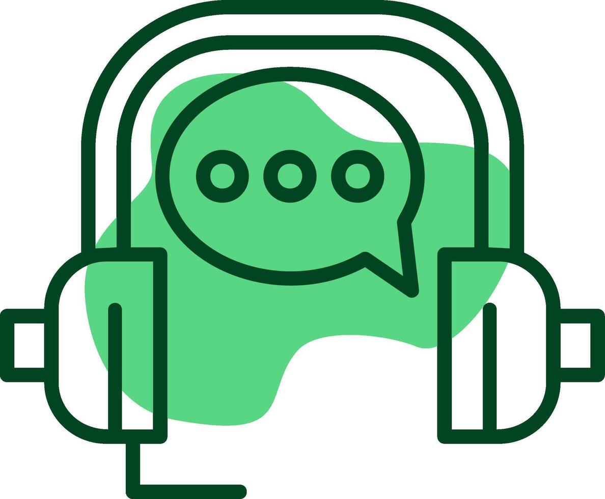 Customer service Outline Style Icon vector