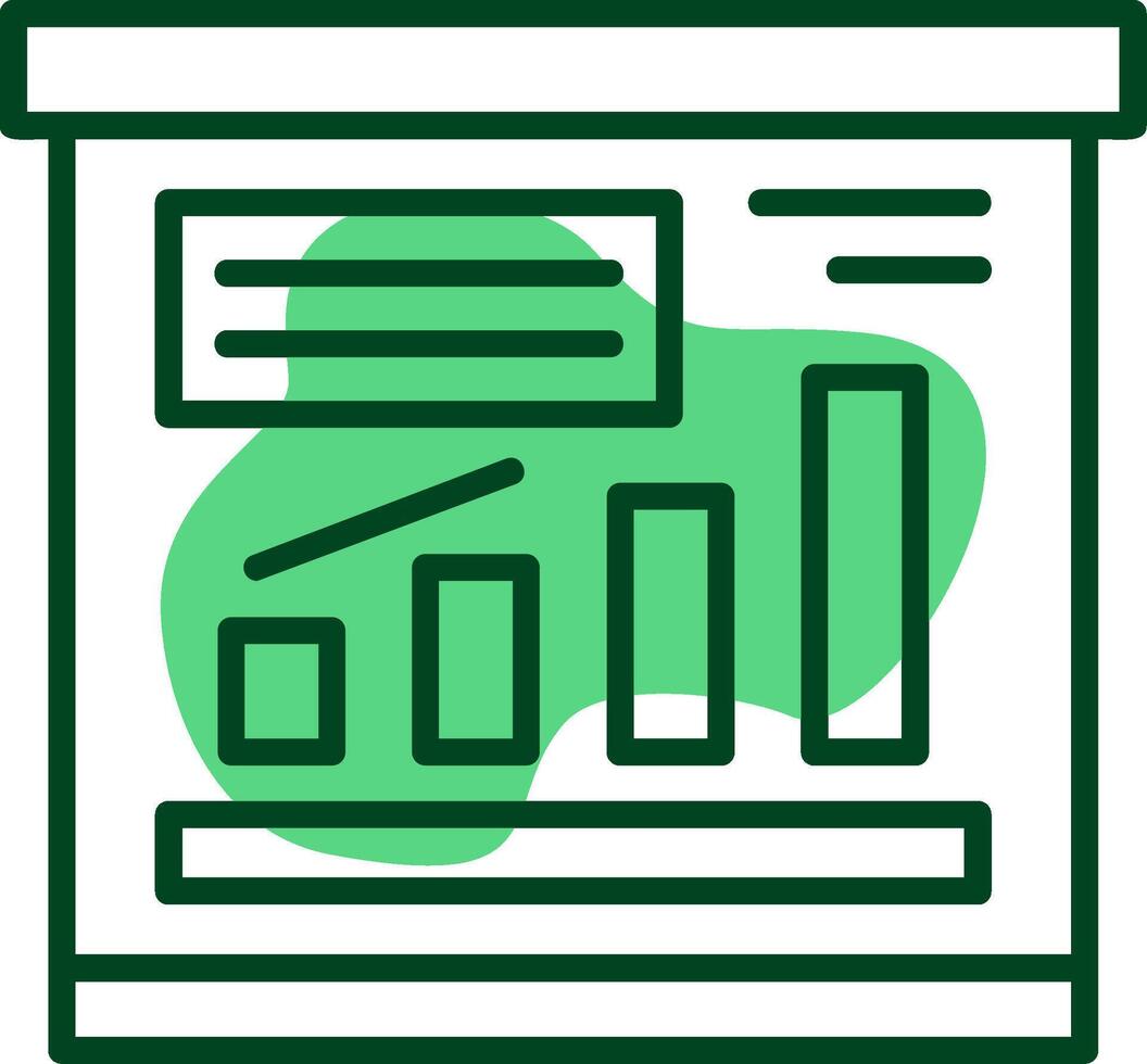 Business Plan Outline Style Icon vector