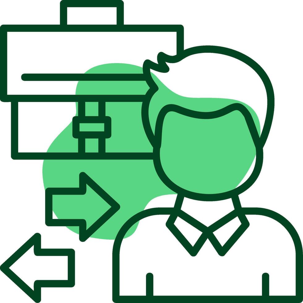 Business to consumer Outline Style Icon vector
