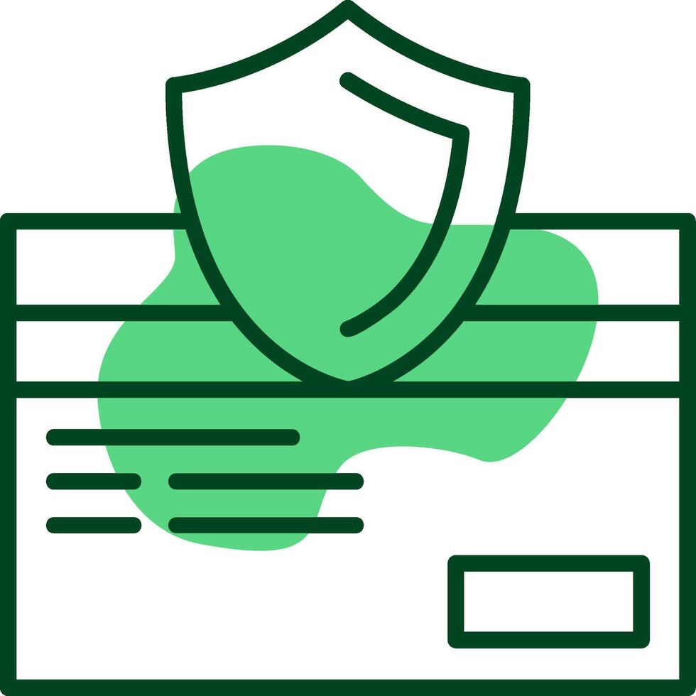 Secure Checkout Outlie Style Icon vector