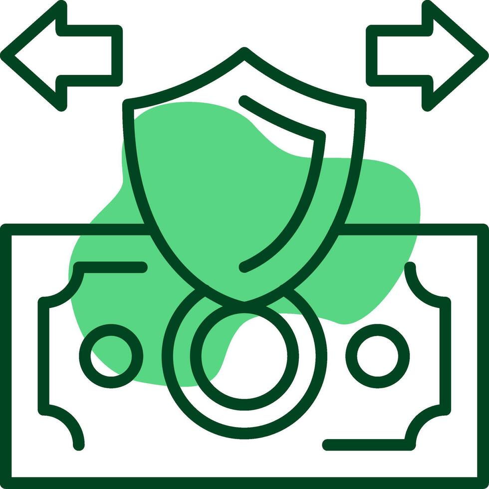 Secure Payment Outlie Style Icon vector