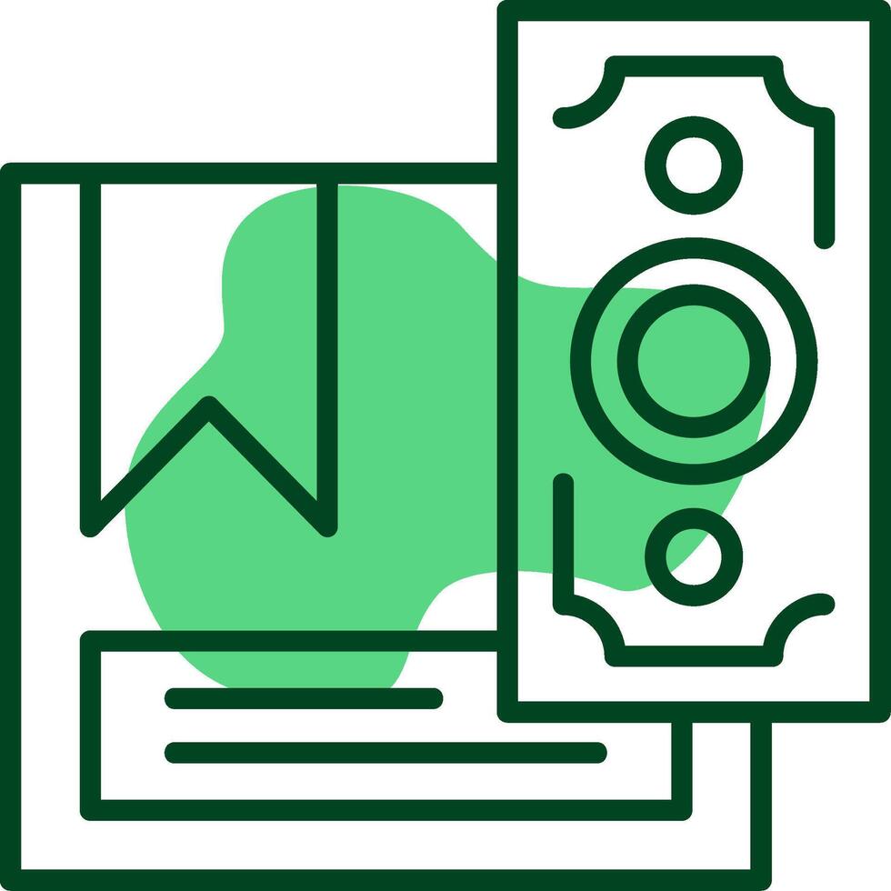 Cash on Delivery Outlie Style Icon vector