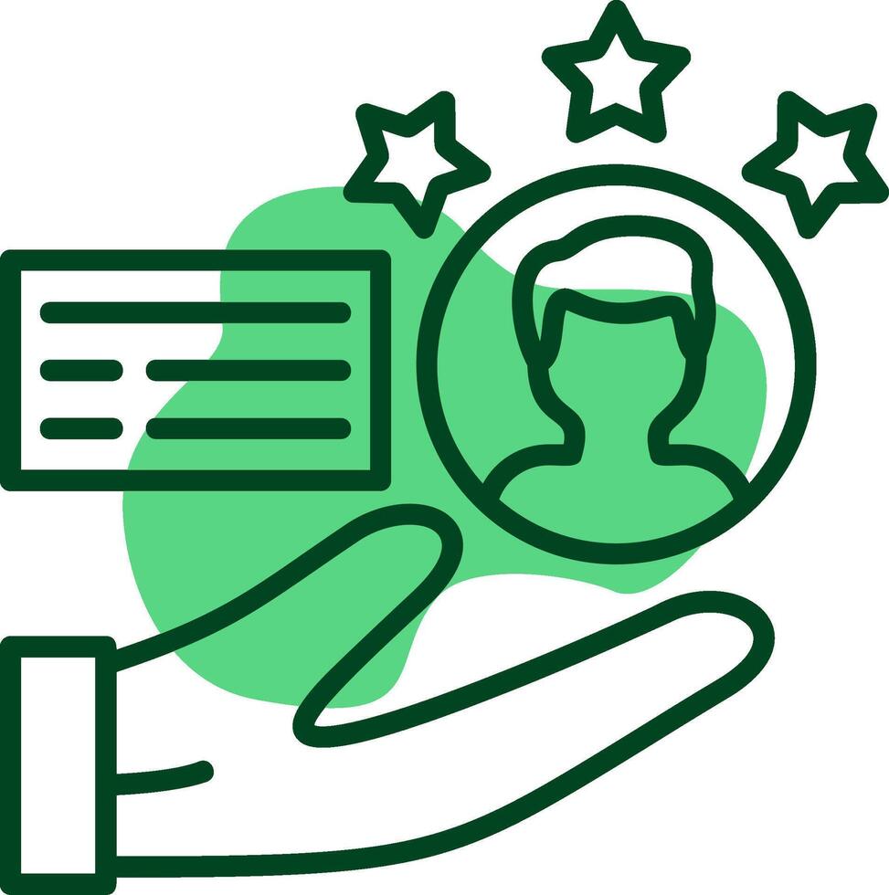 Customer Satisfaction Outlie Style Icon vector