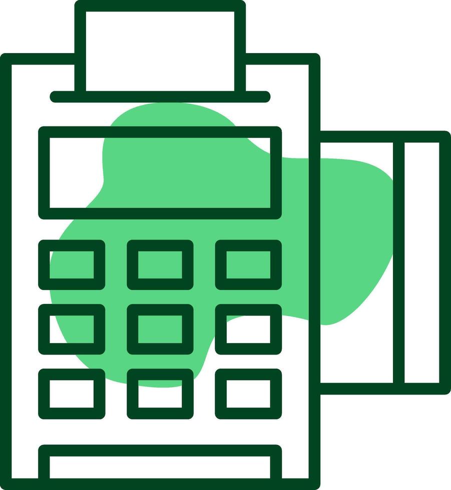 Point of sale POS Outline Style Icon vector