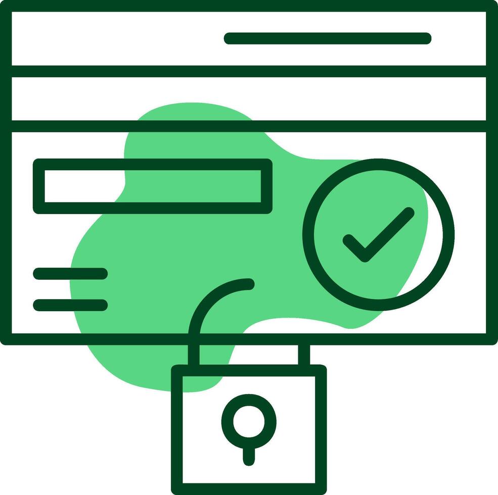 Fraud prevention Outline Style Icon vector