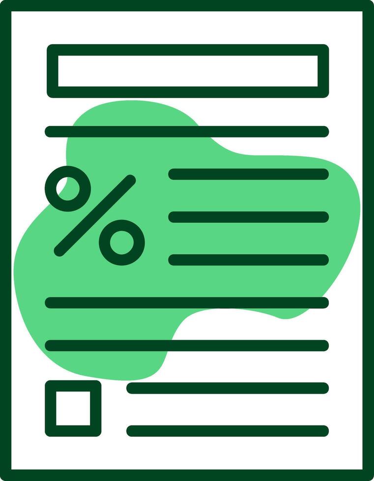 Tax forms Outline Style Icon vector