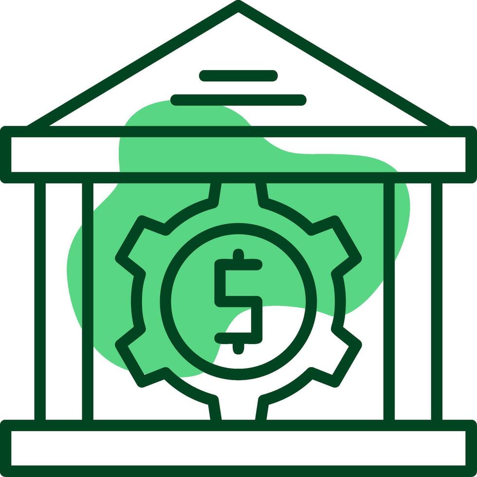 Monetary policy Outline Style Icon vector