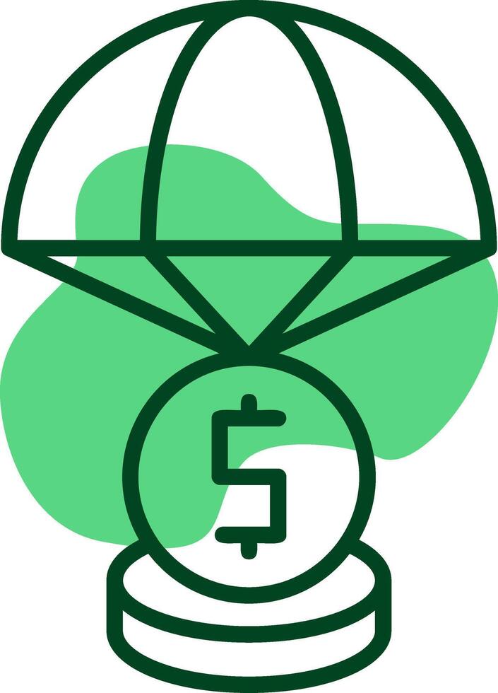 Bailout Outline Style Icon vector