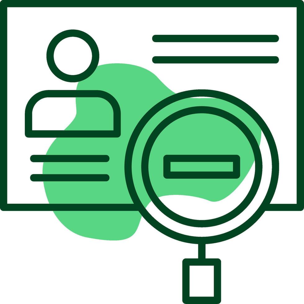 Identity theft Outline Style Icon vector