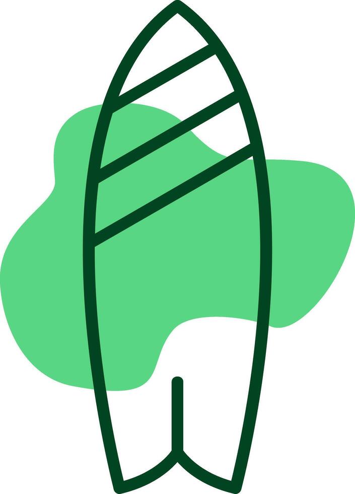 Surfboard Outline Style Icon vector