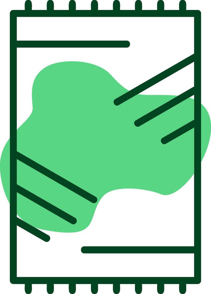 Beach mat Outline Style Icon vector