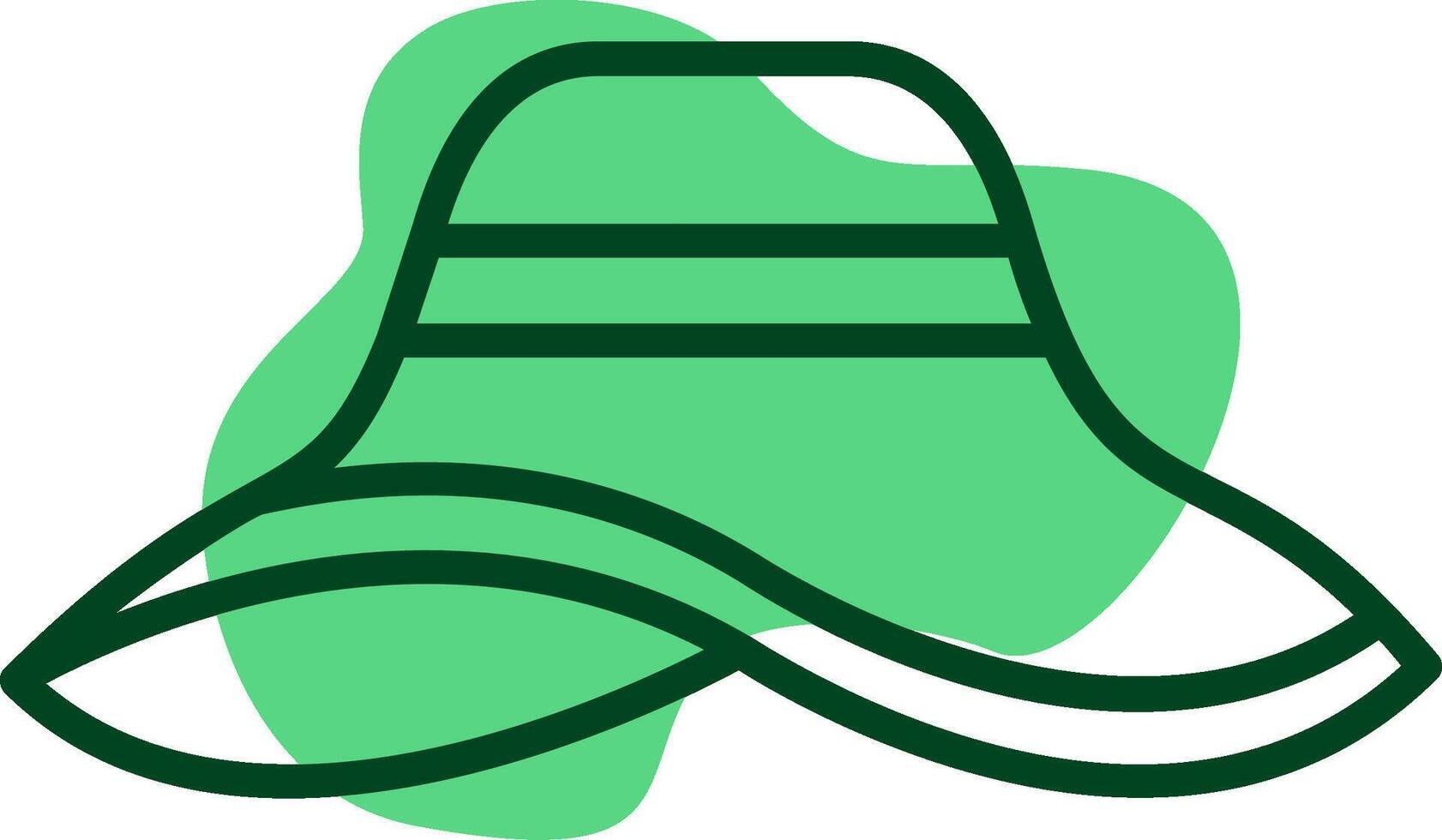 Sun hat Outline Style Icon vector