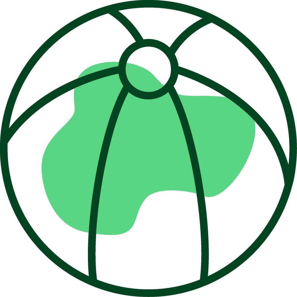 Beach ball Outline Style Icon vector