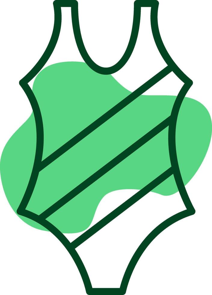 Swimsuit Outline Style Icon vector