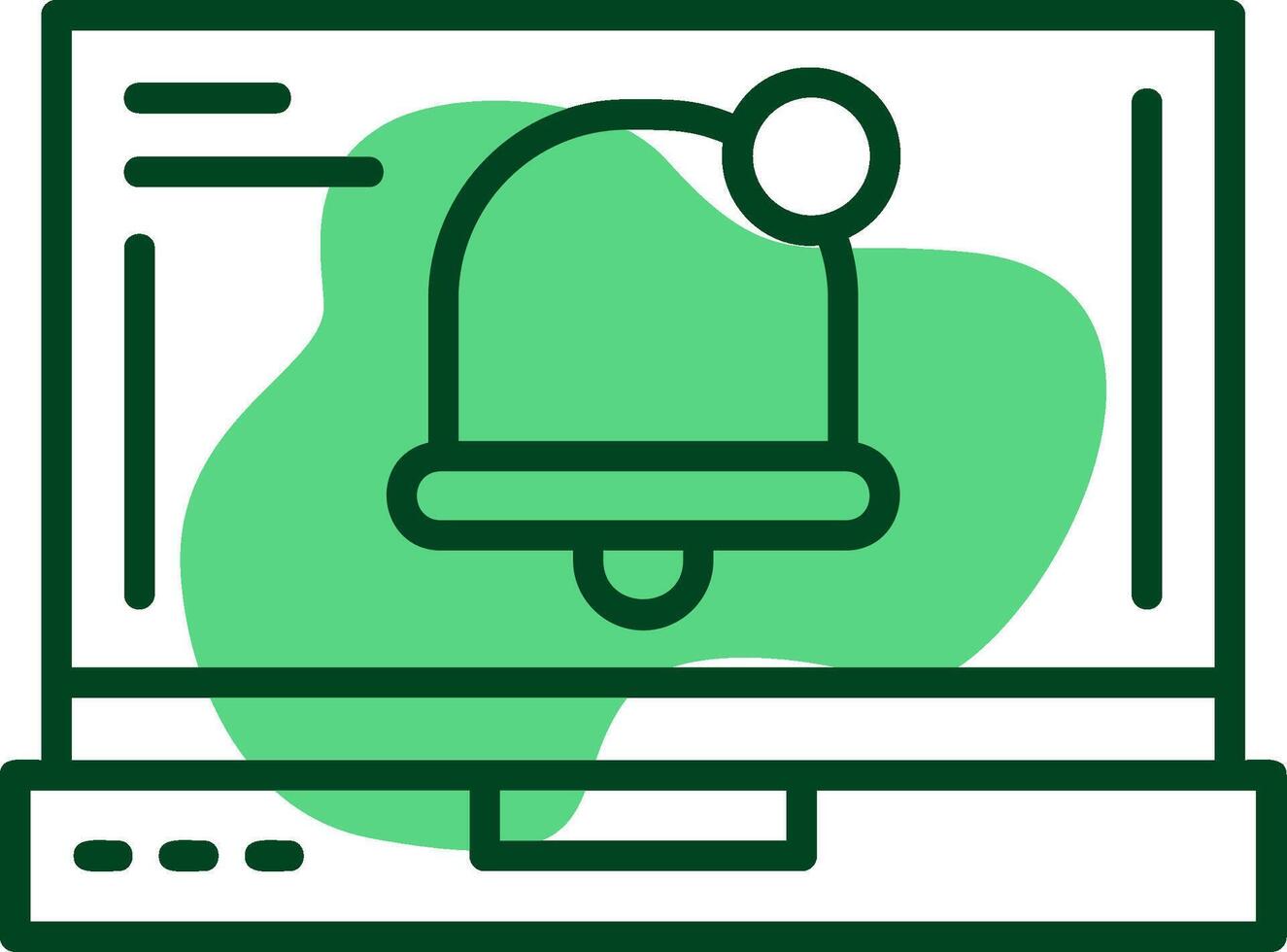 Notifications Outline Style Icon vector