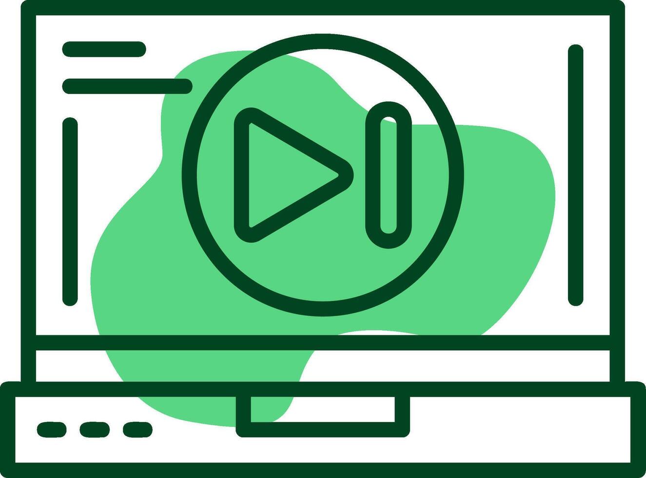 Skip forward Outline Style Icon vector