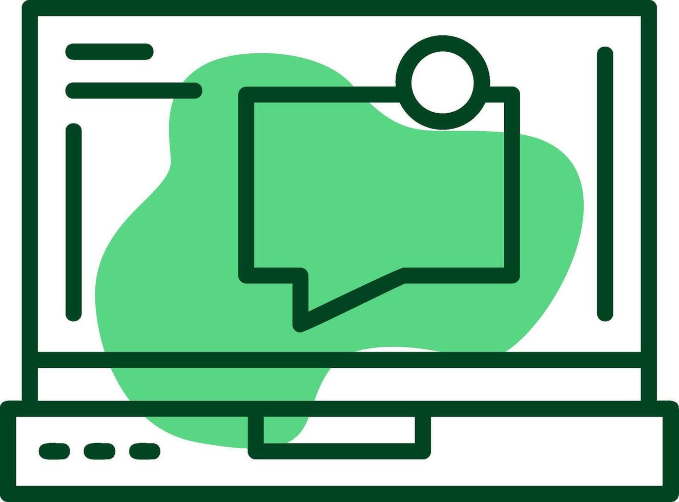 Messages Outline Style Icon vector