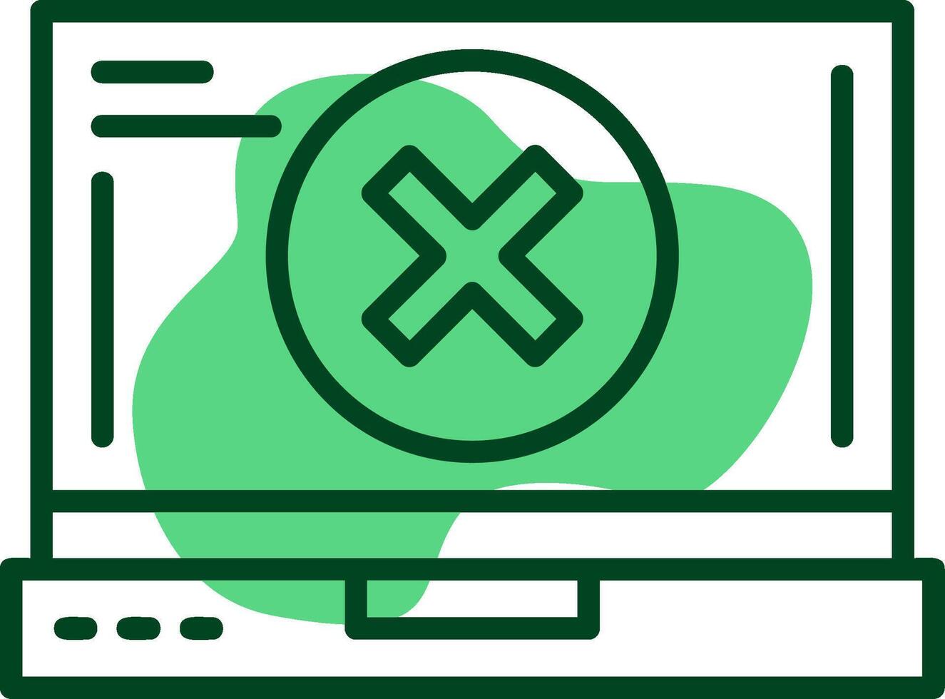 Close Outline Style Icon vector