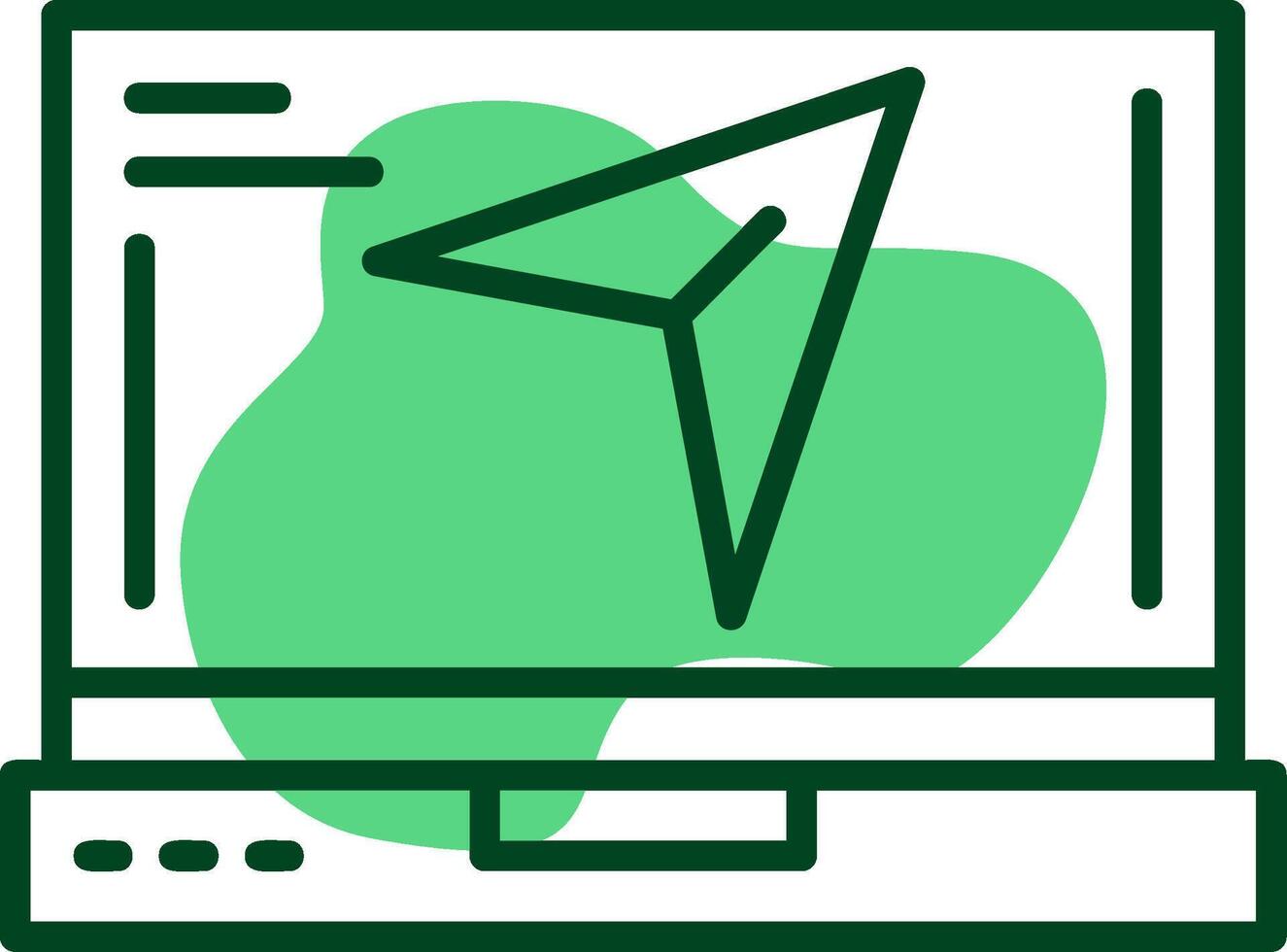 Share Outline Style Icon vector