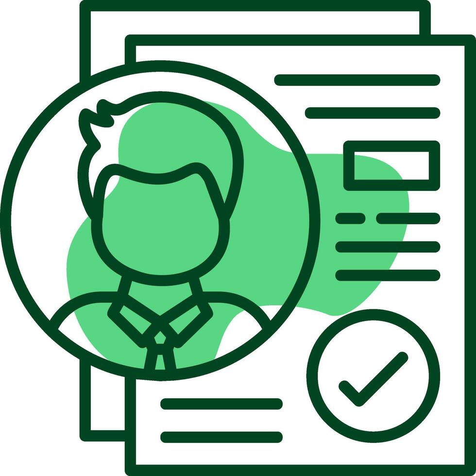 Acceptance Outline Style Icon vector