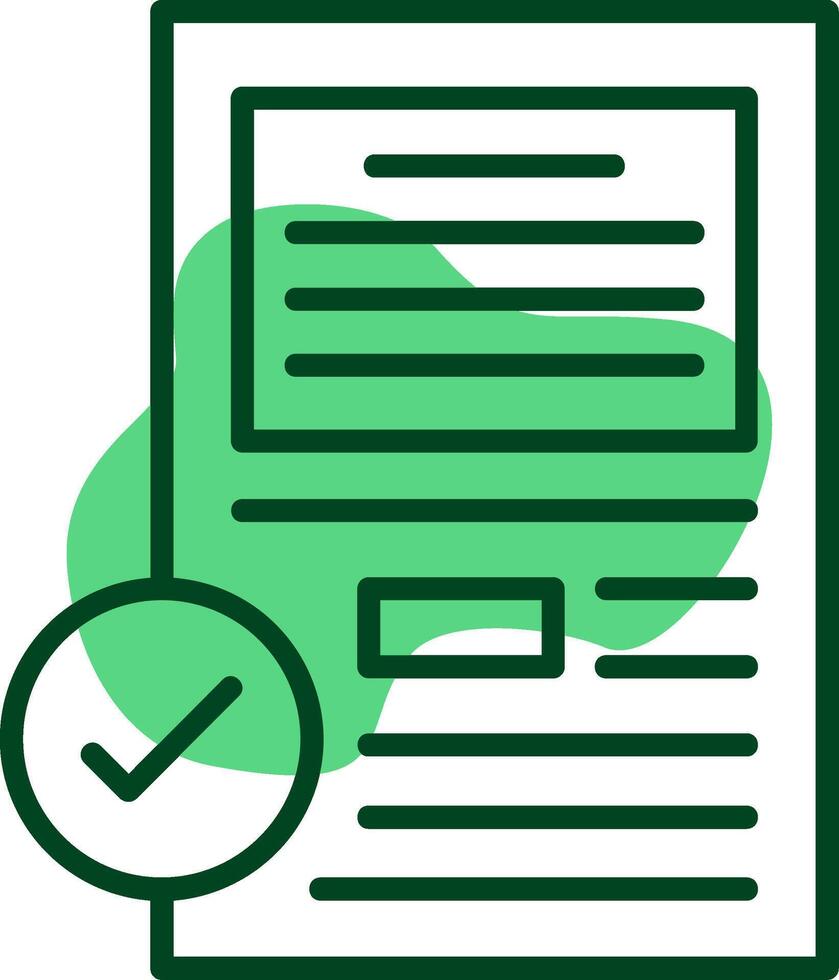 Test Outline Style Icon vector