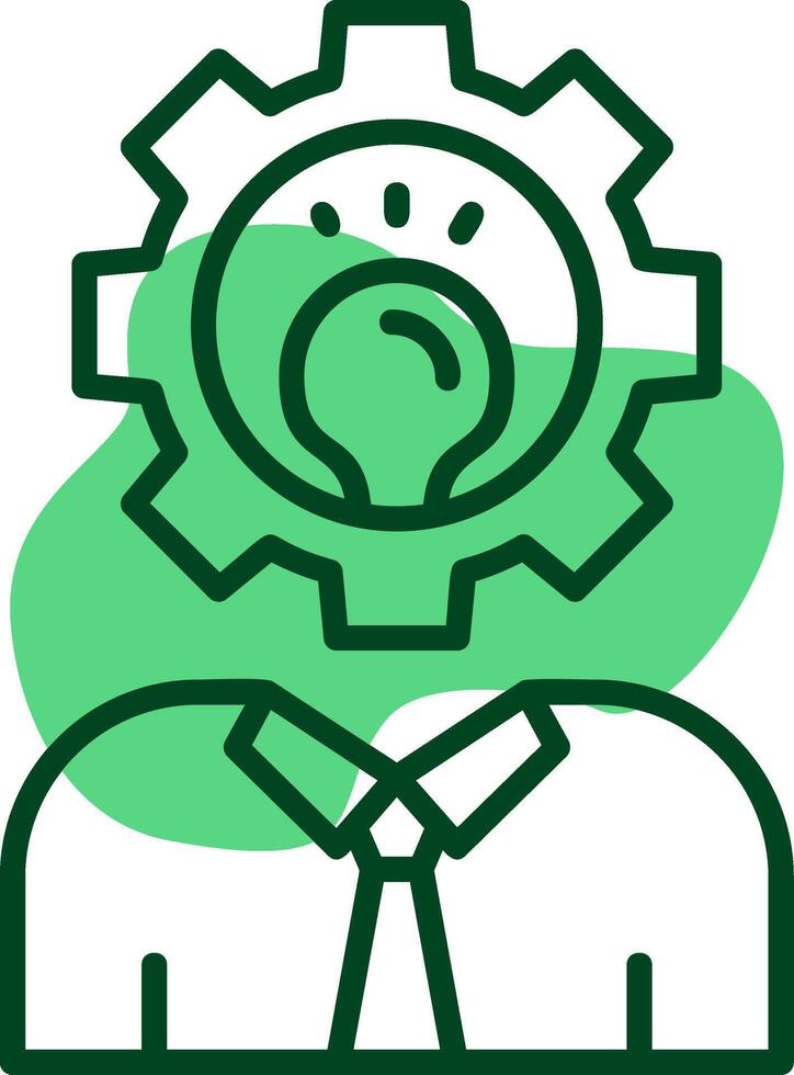 Skills Outline Style Icon vector