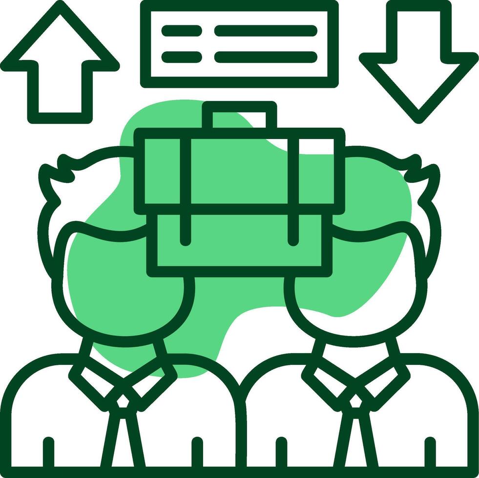 Equal Opportunity Outline Style Icon vector