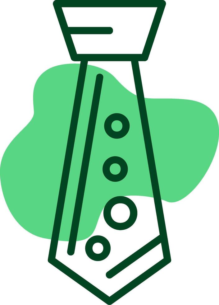 Tie Outline Style Icon vector