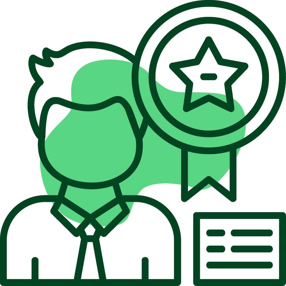 Badge Outline Style Icon vector
