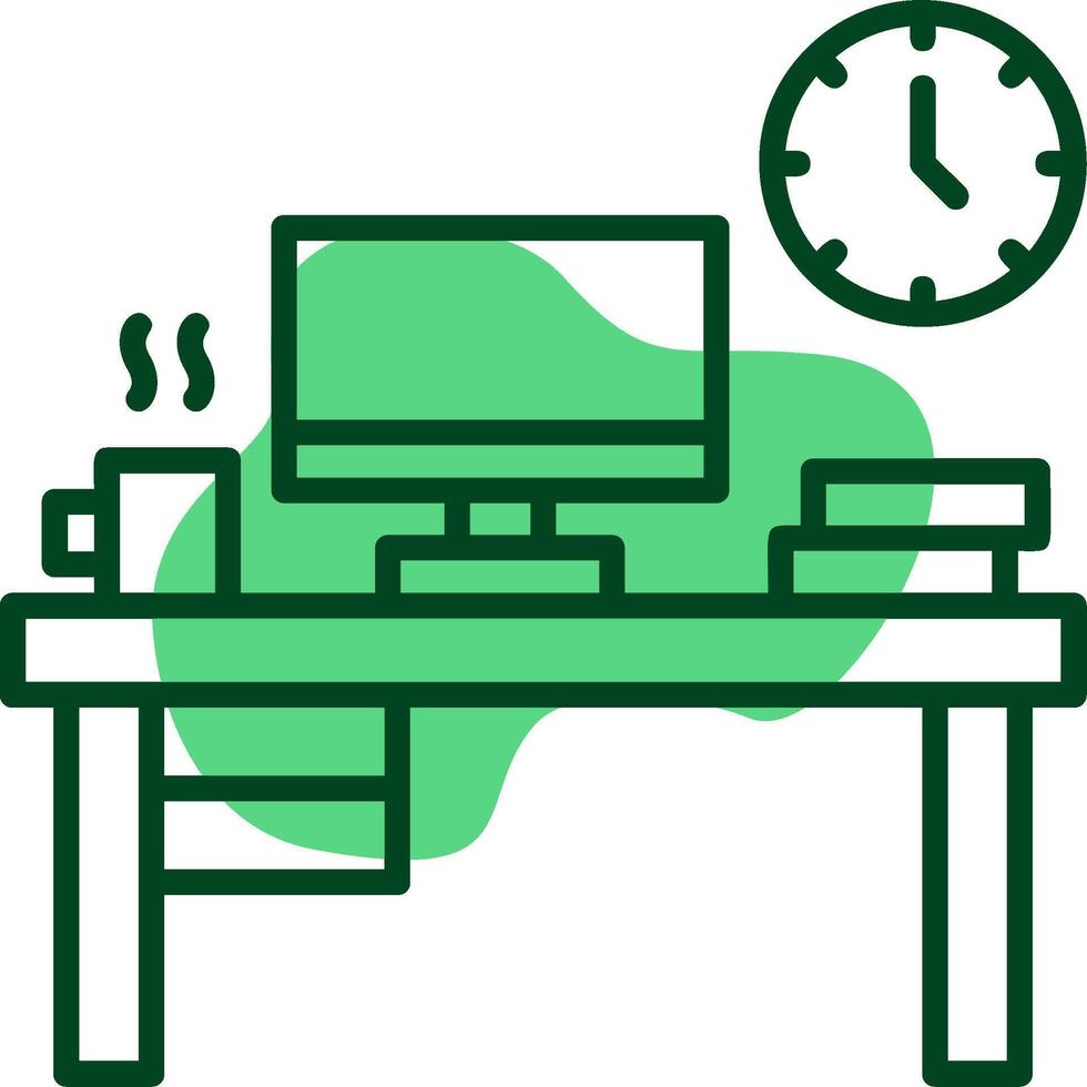 Work Environment Outline Style Icon vector
