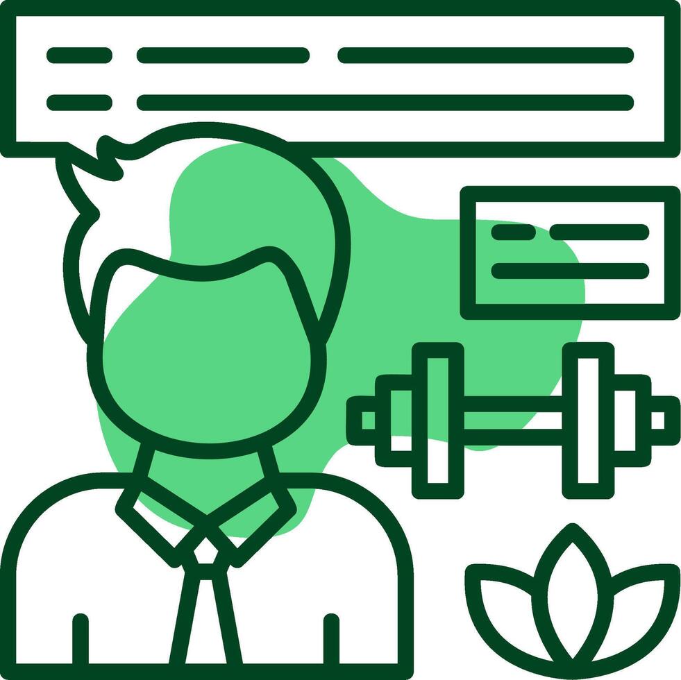 Health and Wellness Outline Style Icon vector