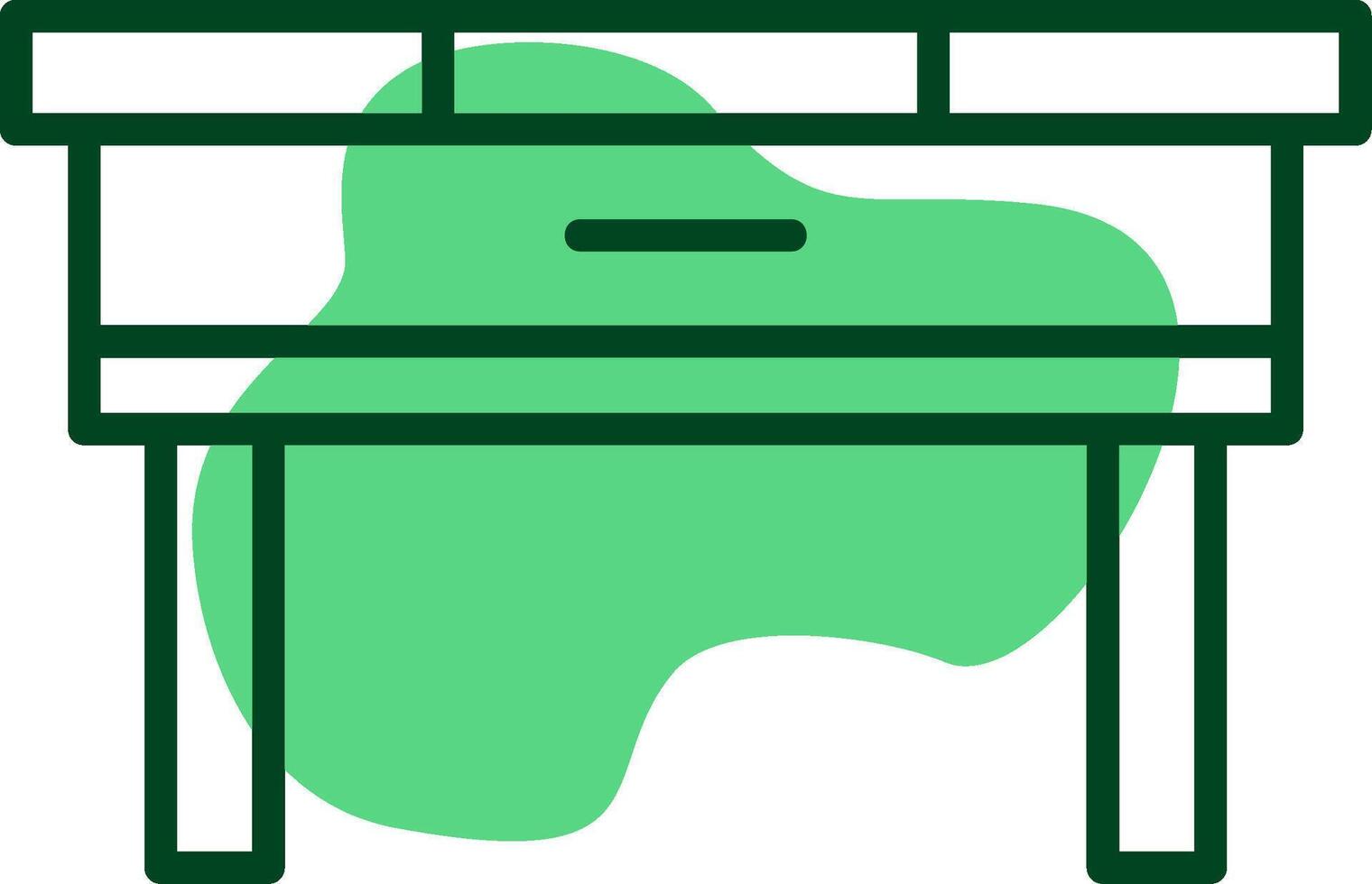 Table Outline Style Icon vector