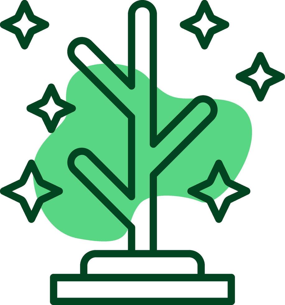 Coat rack Outline Style Icon vector