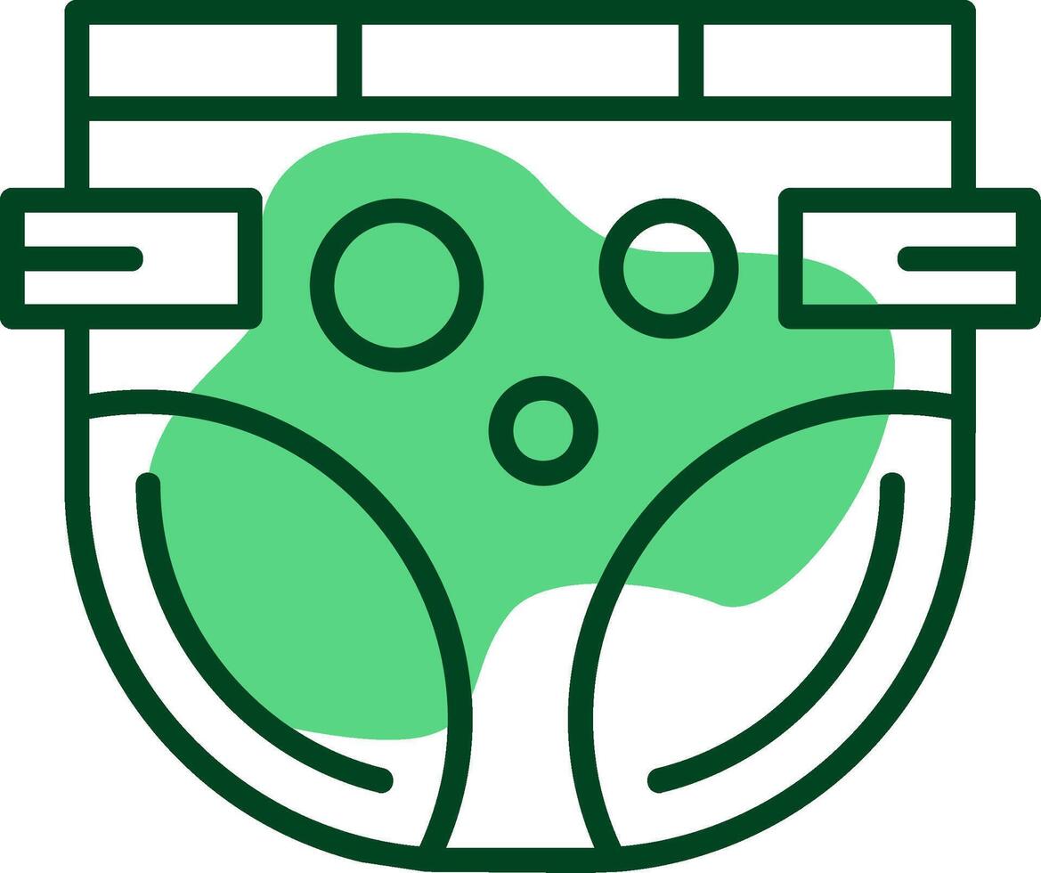 Diaper Outline Style Icon vector