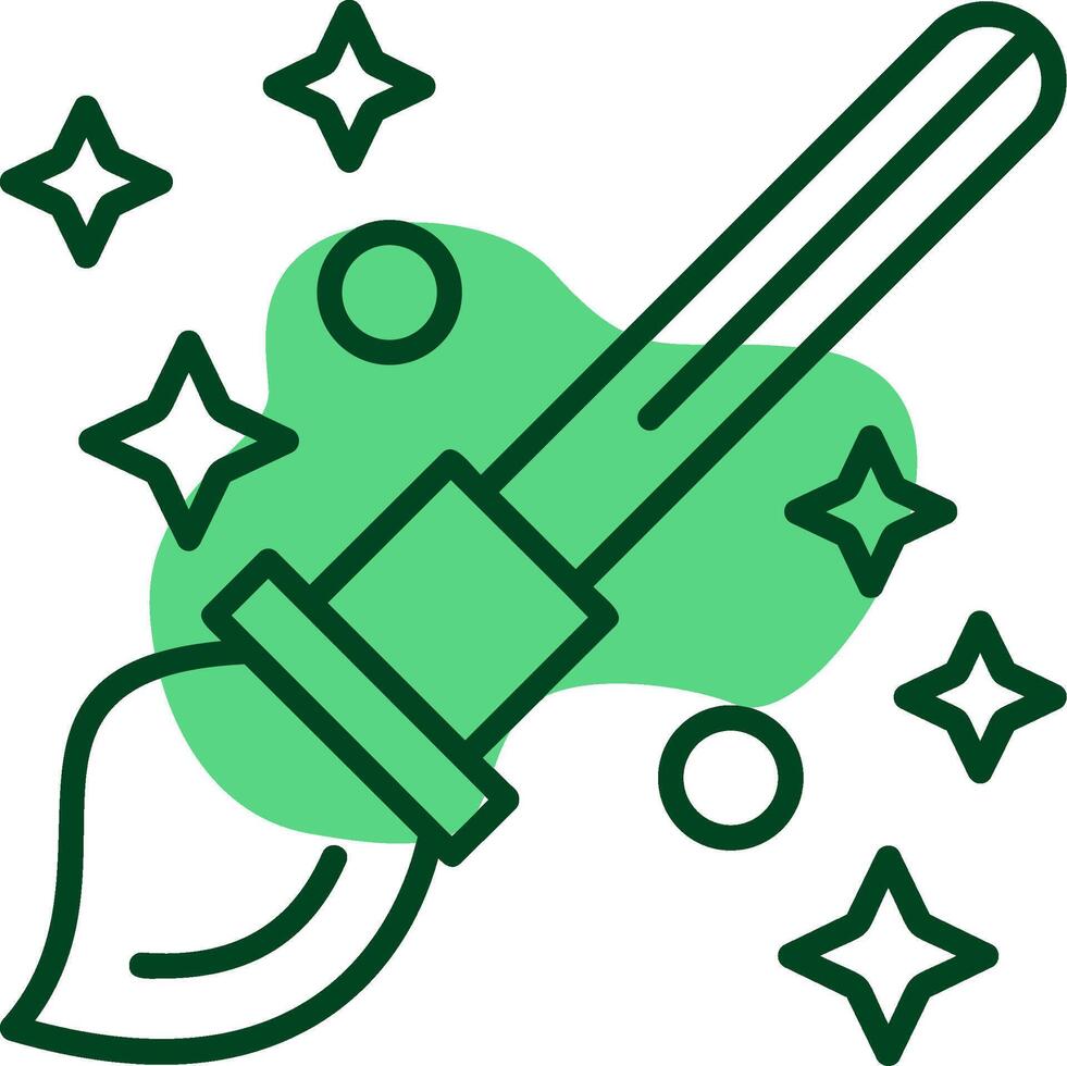Paintbrush Outline Style Icon vector