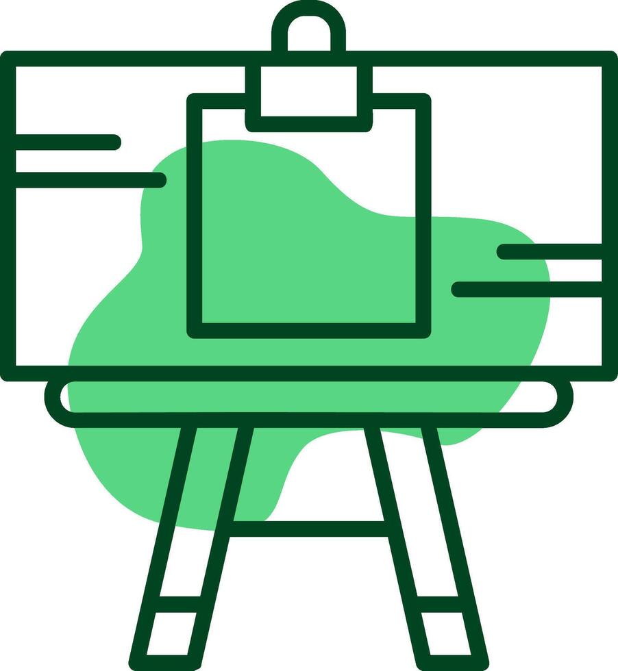 Artists canvas Outline Icon vector