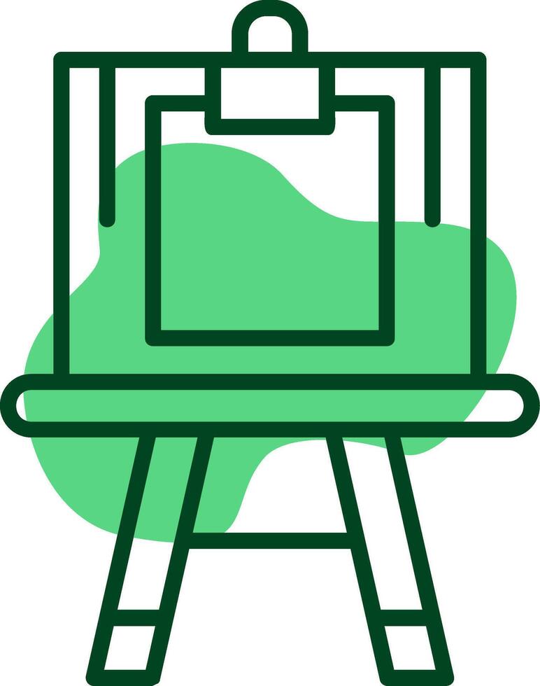 Easel Outline Style Icon vector