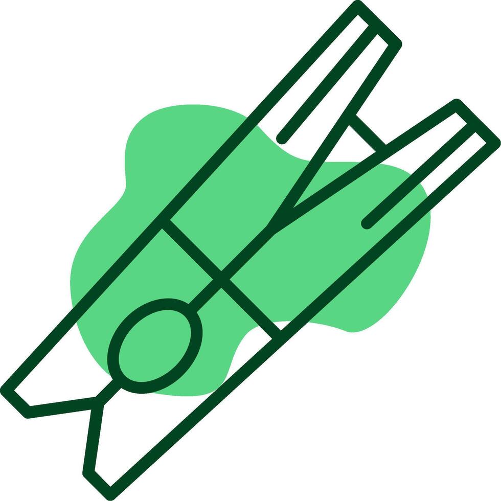 Clothespin Outline Style Icon vector