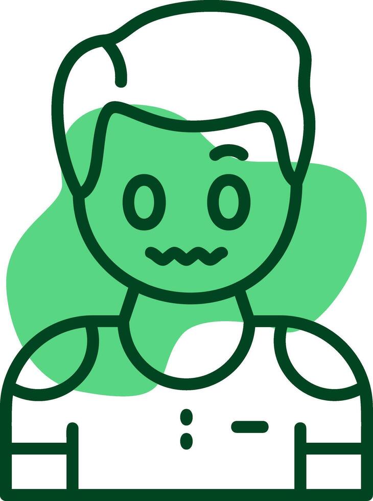 Puzzlement Outline Icon Style vector