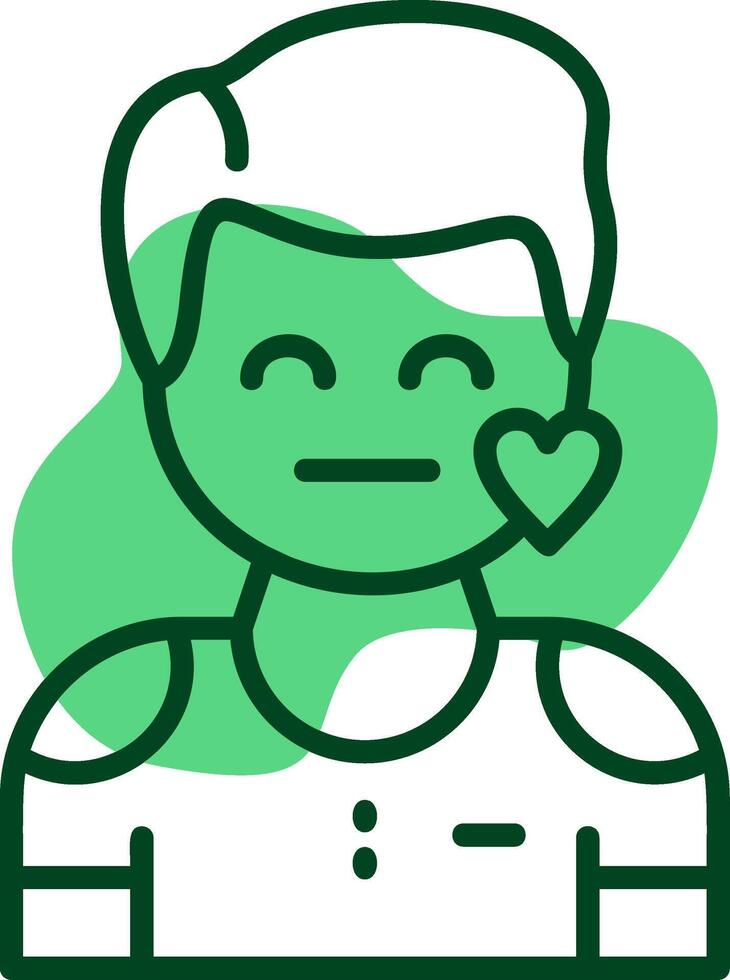 Compassion Outline Icon Style vector