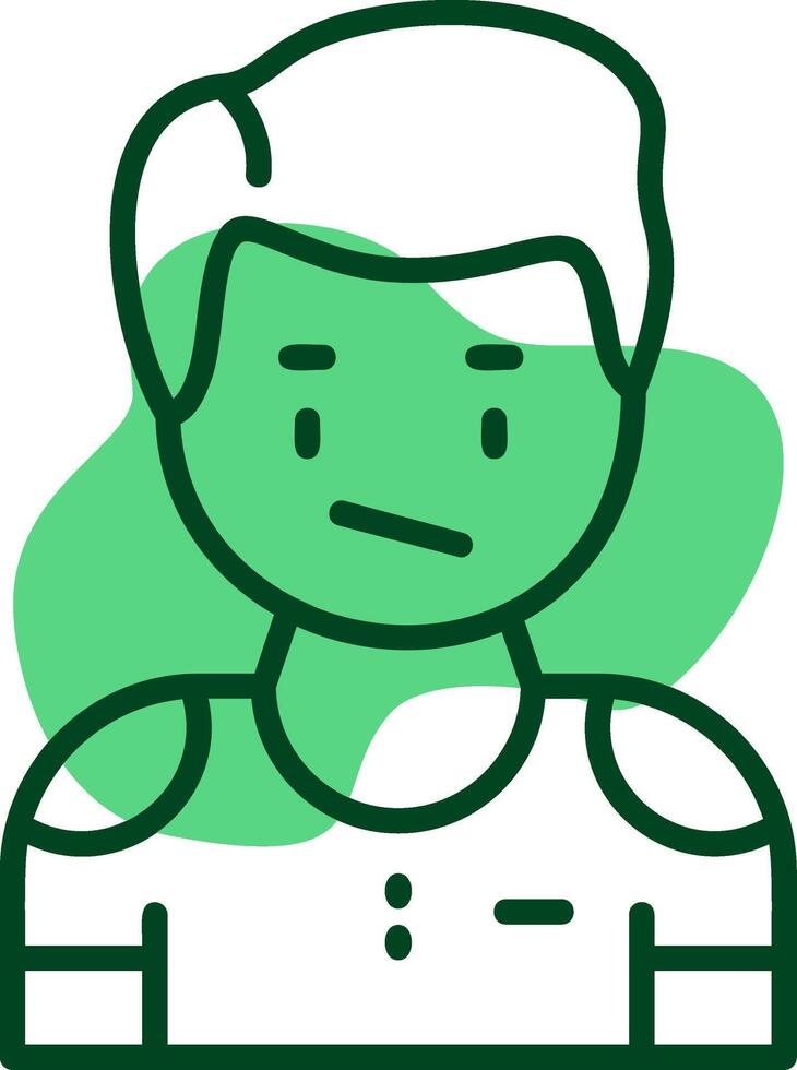 Apathy Outline Icon Style vector