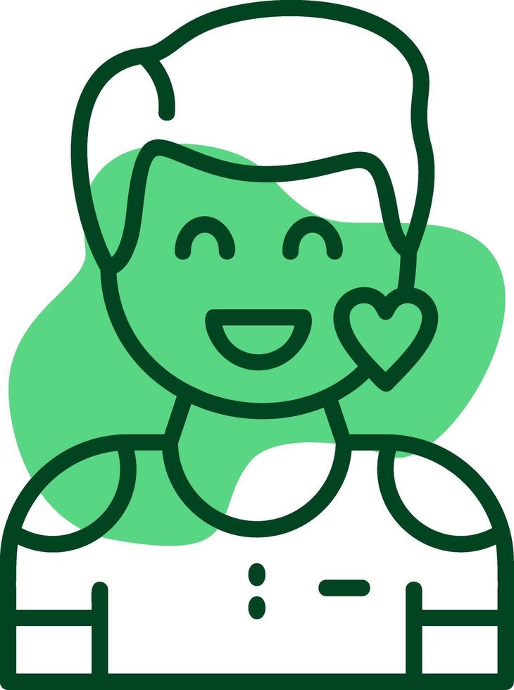 Love Outline Icon Style vector