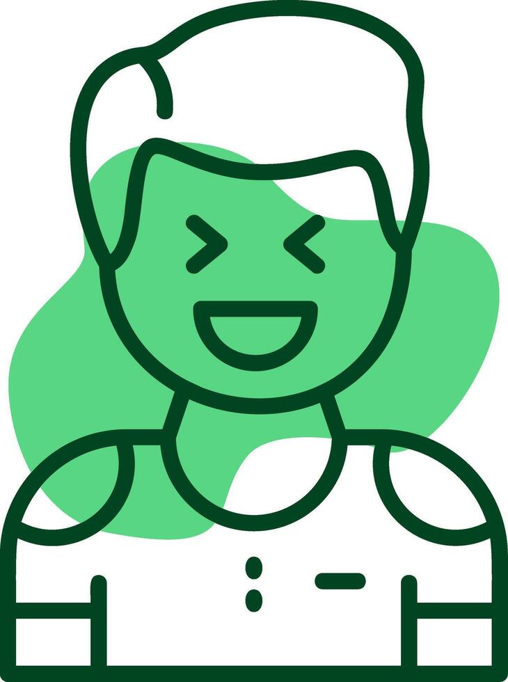 Excitement Outline Icon Style vector