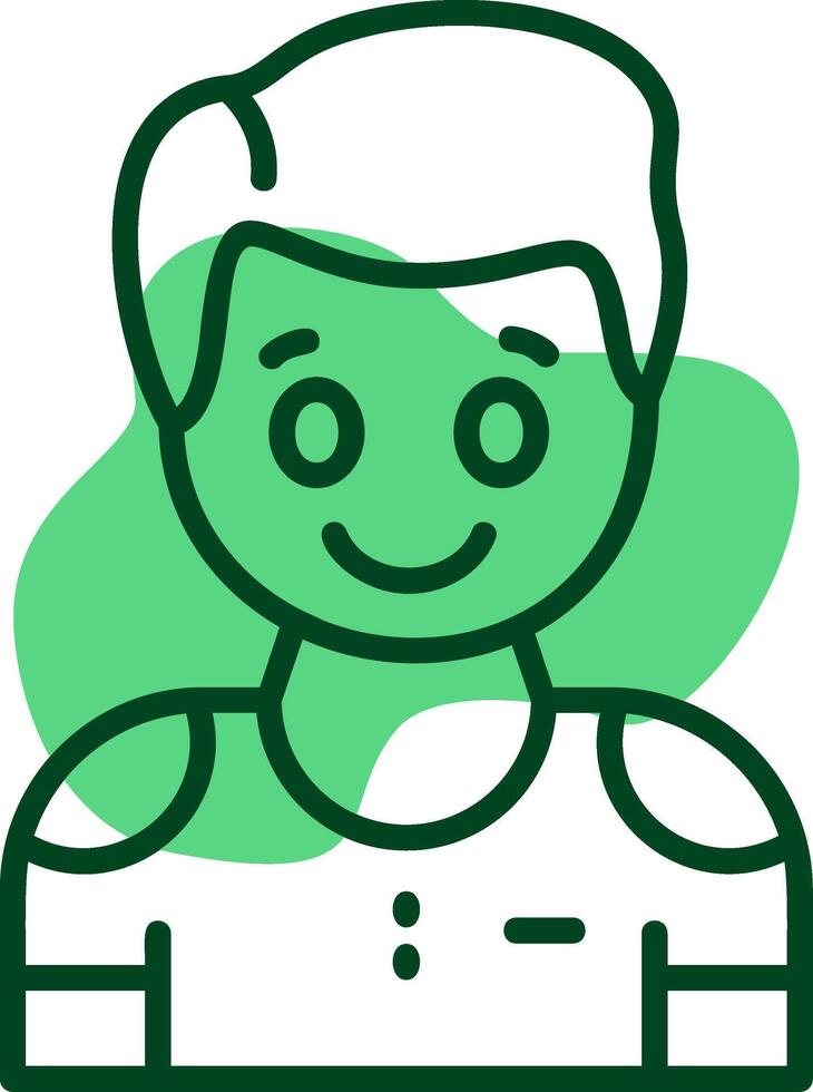 Eager Outline Icon Style vector