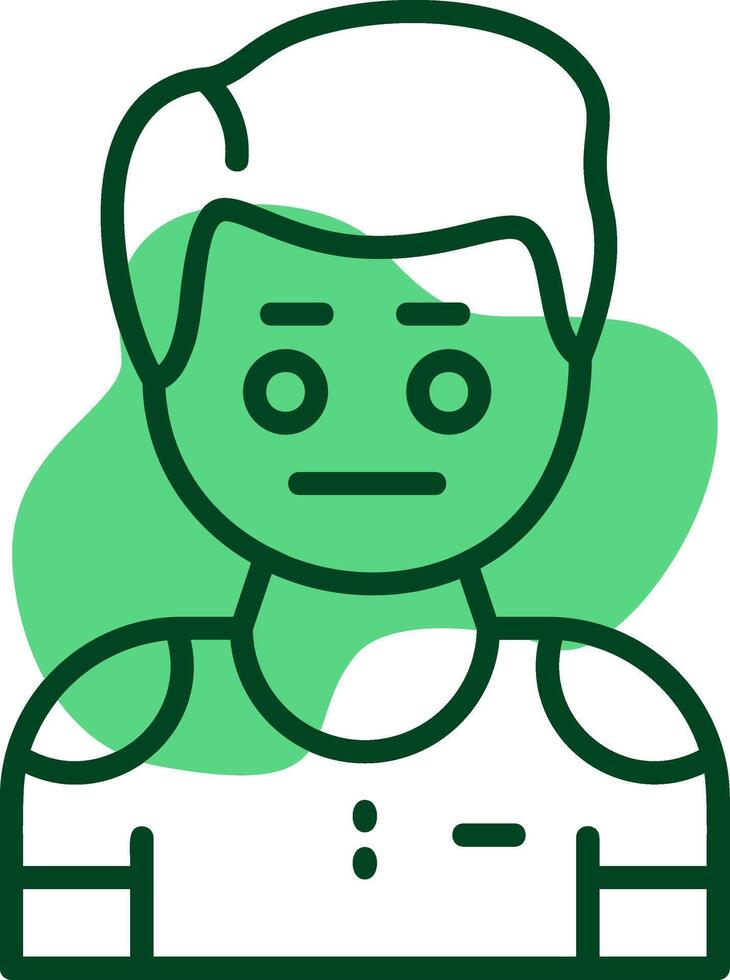 Disinterest Outline Icon Style vector