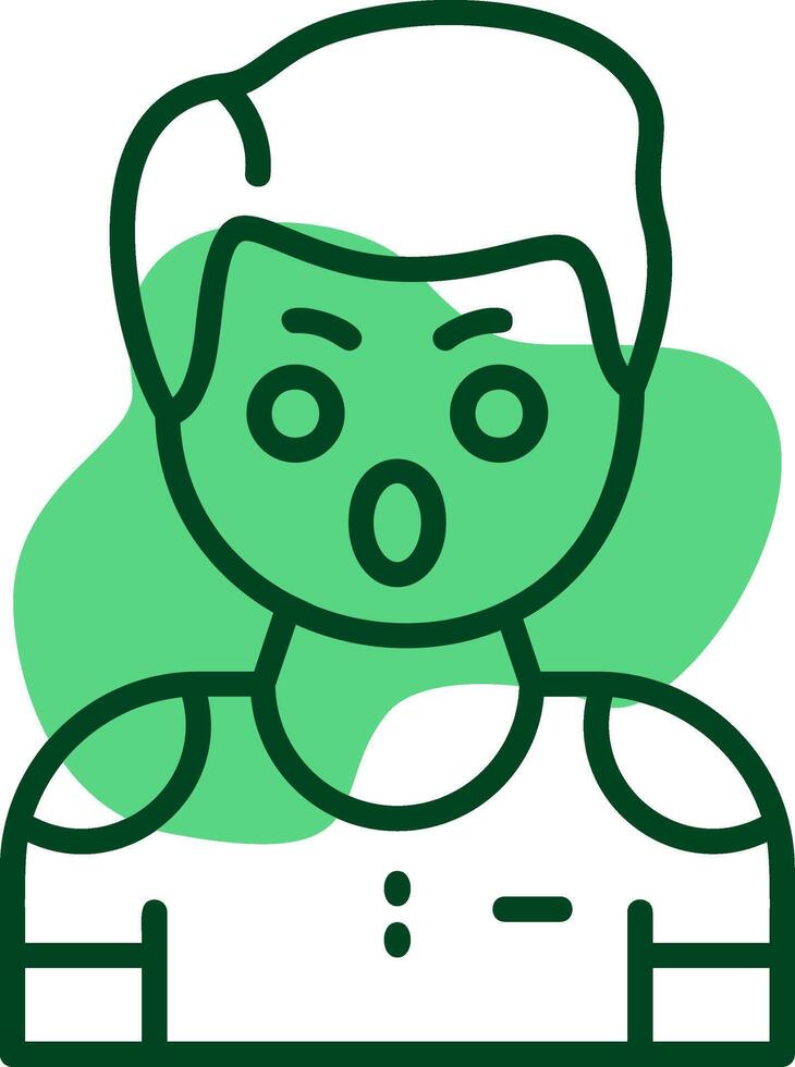 Awe Outline Icon Style vector