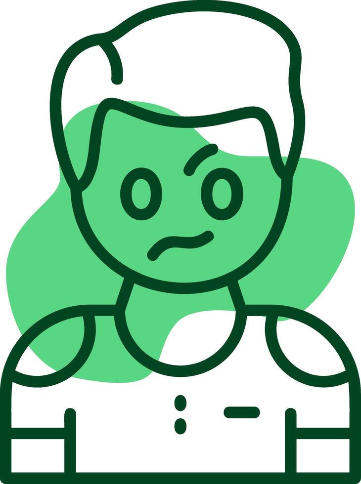 Irritation Outline Icon Style vector