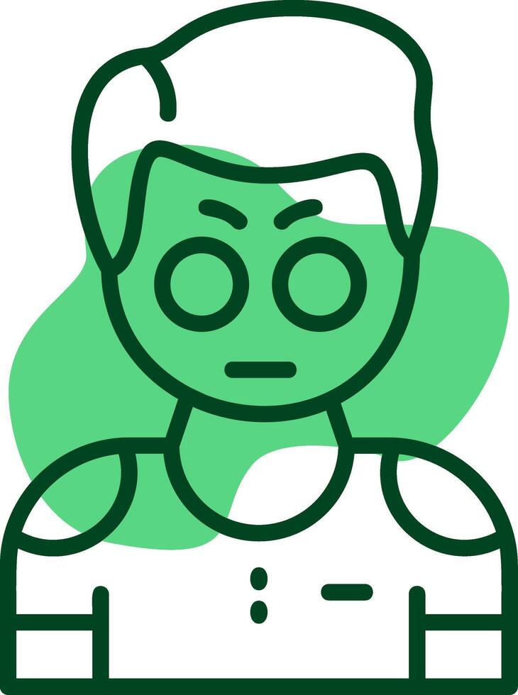Amazement Outline Icon Style vector